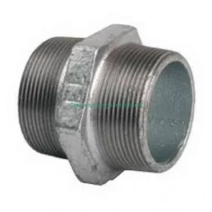 MAMELON Double Fonte Galvanisé M-M Ø mm 2 1/2"